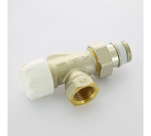 Вентиль термостатический Simplex угловой-осевой HB 1/2 с преднастройкой никелированный F34008