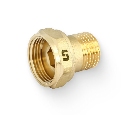 Соединение с накидной гайкой Uni-Fitt НВ 1x1 1/4 с плоской прокладкой никелированное 624N4500