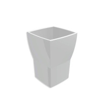 Стакан керамический Bertocci Grace настольный/подвесной белый 142 7700 0000