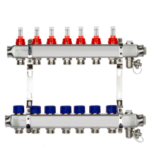 Комплект коллекторов Ридан SSM-7RF set с расходомерами и кронштейнами 7 контуров 088U0957R