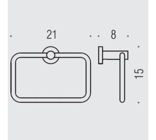 Полотенцедержатель-кольцо Colombo Design Plus PVD золото матовое W4931.OM