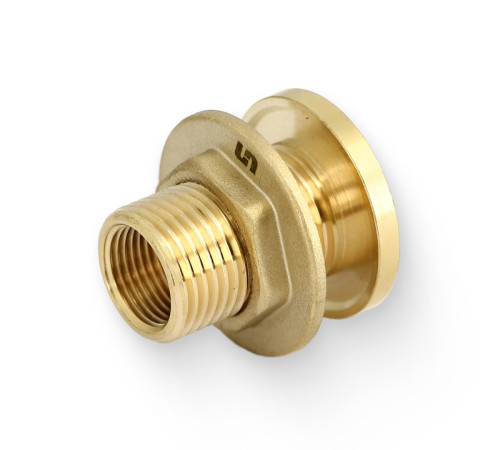 Выпуск резервуарный Uni-Fitt 1/2 НР с контргайкой и фланцем без заглушки 632G2000