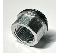 Переходник резьбовой General Fittings 3/4 x 1/2 НВ хромированный с O-Ring 634C3201