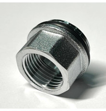 Переходник резьбовой General Fittings 3/4 x 1/2 НВ хромированный с O-Ring 634C3201