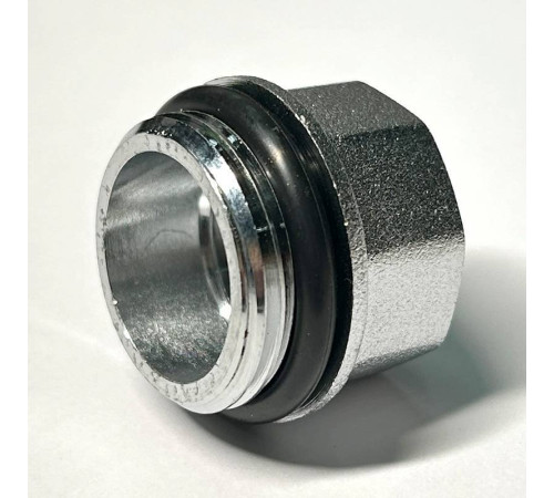 Переходник резьбовой General Fittings 3/4 x 1/2 НВ хромированный с O-Ring 634C3201