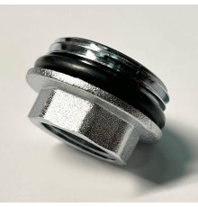 Переходник резьбовой General Fittings 1 x 1/2 НВ хромированный с O-Ring 634C4201