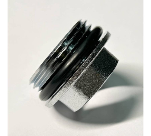 Переходник резьбовой General Fittings 1 x 1/2 НВ хромированный с O-Ring 634C4201