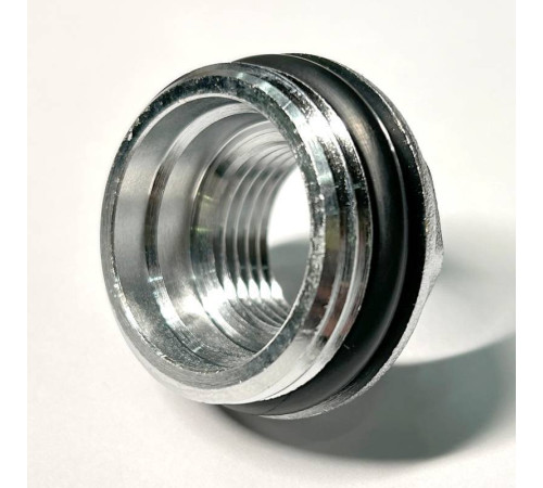 Переходник резьбовой General Fittings 1 x 1/2 НВ хромированный с O-Ring 634C4201