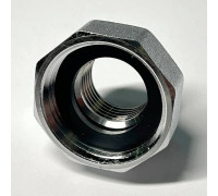 Переходник резьбовой General Fittings ВР-ВР 1x1/2 хромированный с плоской прокладкой dui635C4201
