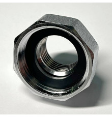 Переходник резьбовой General Fittings ВР-ВР 1x1/2 хромированный с плоской прокладкой dui635C4201