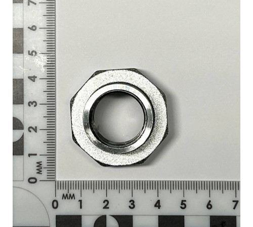 Переходник резьбовой General Fittings ВР-ВР 1x1/2 хромированный с плоской прокладкой dui635C4201