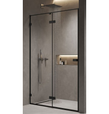 Душевая дверь в нишу AQUAMET AQM7408-2-12 1200х2000 мм черный матовый AQM7408-2-12