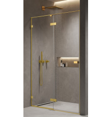 Душевая дверь в нишу AQUAMET AQM7408-3-10 1000х2000 мм золото шлифованное AQM7408-3-10