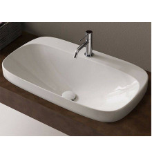 Раковина накладная Scarabeo Moon 72x42 см 1 отверстие для смесителя белая 5512