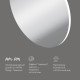 Зеркало круглое с LED-подсветкой AM.PM X-Joy 110 см M85MOX41101S