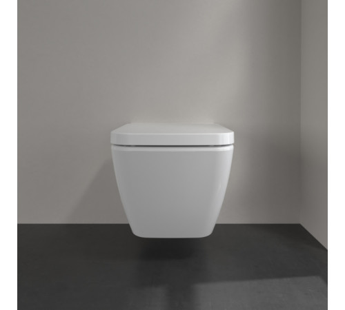 Унитаз подвесной Villeroy & Boch Finion 37.5x56x35 см CeramicPlus альпийский белый 4664R0R1
