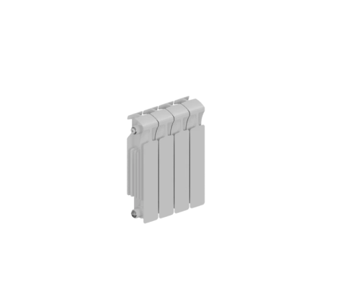 Радиатор биметаллический RIFAR MONOLIT 350 4 секции боковое подключение RAL 9016 MN-350-04