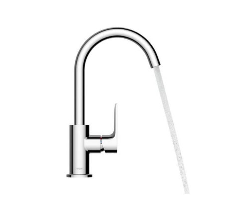 Смеситель для раковины Hansgrohe Rebris E с поворотным изливом и донным клапаном хром 72576000