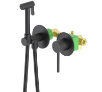 Комплект гигиенического душа с защитой от ожогов Timo Saona черный 2339/03SM