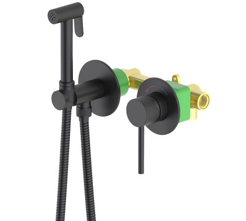 Комплект гигиенического душа с защитой от ожогов Timo Saona черный 2339/03SM