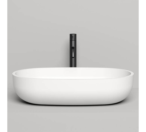 Раковина накладная Salini Gloria 64х38.5х14.5 см S-Stone белый матовый 1102205M