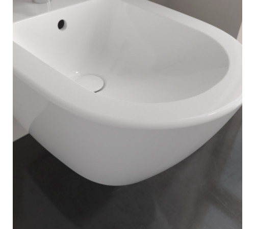 Биде подвесное Villeroy & Boch Subway 2.0 37х56.5х28 см CeramicPlus альпийский белый 540000R1