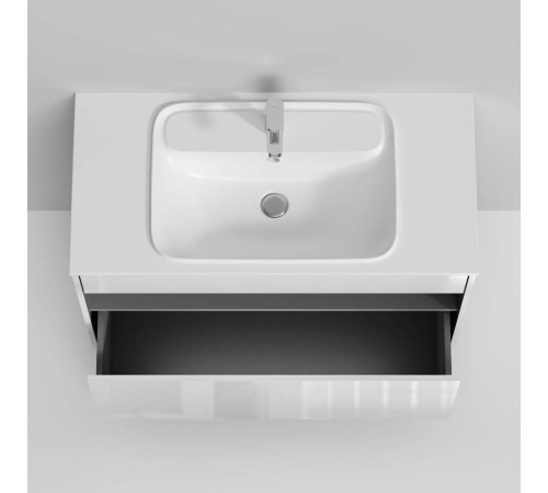 База под раковину AM.PM Func 100 см с нишей и 1 ящиком белый глянец M8FFUX1001WG