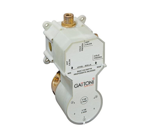 Универсальная монтажная коробка Gattoni GBOX для встраиваемого смесителя на 2-5 выходов SC0500000