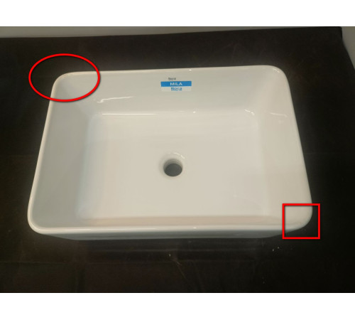 Раковина накладная Roca Mila 500x350x190 мм без отверстия под смеситель 32700B000