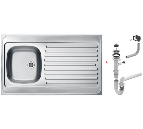 Мойка кухонная Alveus Classic 70 накладная оборачиваемая 1000х600х155 мм с сифоном 1108745