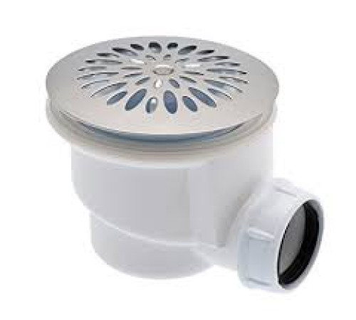 Сифон для душевого поддона Texa универсальный D90 крышка нержавеющая сталь слив D40 0205075