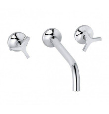 Смеситель для раковины Kludi Nova Fonte Deco скрытого монтажа на 3 отверстия хром 201460539