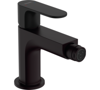 Смеситель для биде hansgrohe Rebris S с металлическим сливным гарнитуром черный матовый 72212670