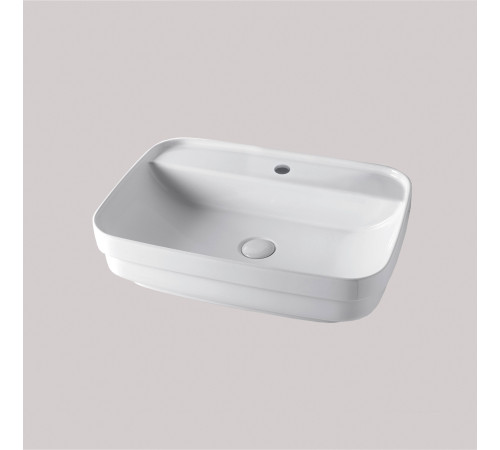 Раковина встраиваемая сверху Kerasan Tribeca 60х43 см 1 отверстие белый 514201