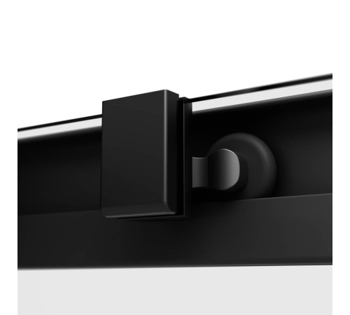 Душевое ограждение AM.PM Func 90x90 см профиль черный стекло прозрачное W84G-403-9090-BT