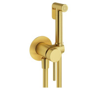 Гигиенический душ со смесителем Plumberia Selection IXO шланг 125 см брашированное золото XO2000OB