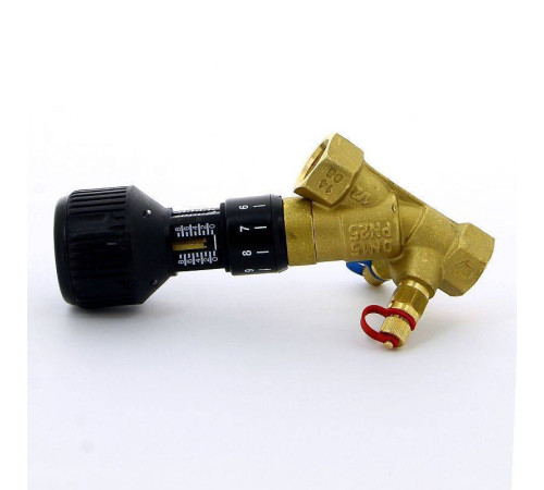 Клапан балансировочный ручной Cimberio CIM 747OT 1/2 ВВ с 2 ниппелями CIM 747OT N 1/2