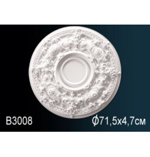 Розетка потолочная Perfect полиуретановая с орнаментом 480 мм B3008