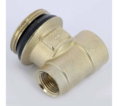 Концевик для коллектора Tiemme никелированный 1/2x1x3/8 ВНВ 1950003