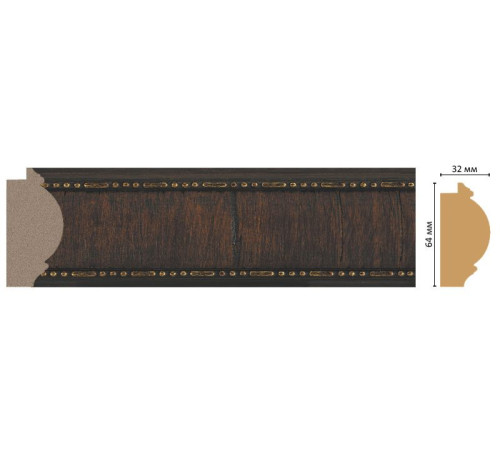 Багет интерьерный DECOMASTER 176-2 64x32x2900 мм 176-2