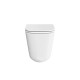 Унитаз подвесной Kerama Marazzi Cubo 34х48 см смыв торнадо с сиденьем CU.T.wc.02