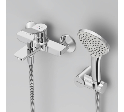 Смеситель для ванны и душа AM.PM X-Joy с душевым набором F85A15000