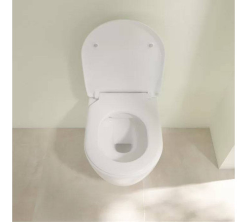Унитаз подвесной Villeroy & Boch Avento безободковый с сиденьем SlimSeat микролифт 5656RS01