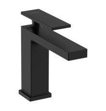 Смеситель для раковины Hansgrohe Tecturis E 110 со сливным гарнитуром матовый черный 73010670
