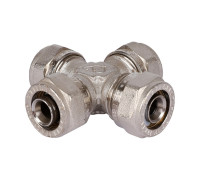 Крестовина латунная никелированная Tiemme 20 мм 1600088