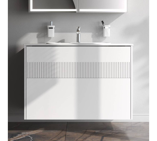 База под раковину AM.PM Func 100 см 2 ящика белый матовый M8FFUX1002WM