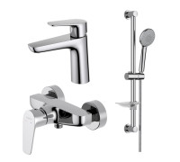 Набор смесителей AQUATEK БЕТТА Set 3 в 1 (AQ1110CR+AQ1160CR+AQ2013CR) хром AQ1131CR