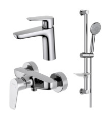 Набор смесителей AQUATEK БЕТТА Set 3 в 1 (AQ1110CR+AQ1160CR+AQ2013CR) хром AQ1131CR