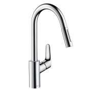Смеситель для кухни Hansgrohe Focus с выдвижным душем сталь 31815800