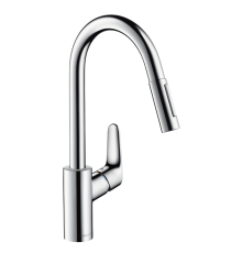 Смеситель для кухни Hansgrohe Focus с выдвижным душем сталь 31815800